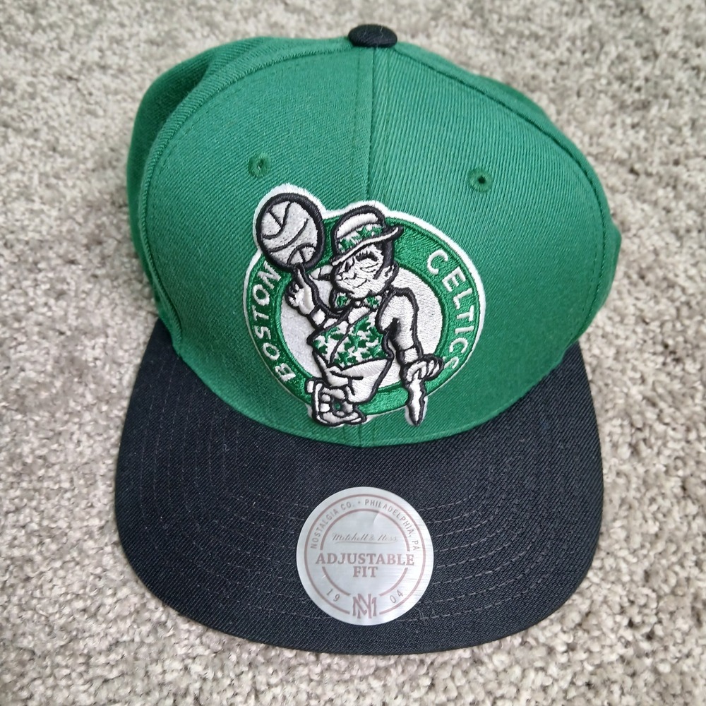Mitchell & Ness Boston Celtics NBA Hardwood Classics Snapback Hat Green Black